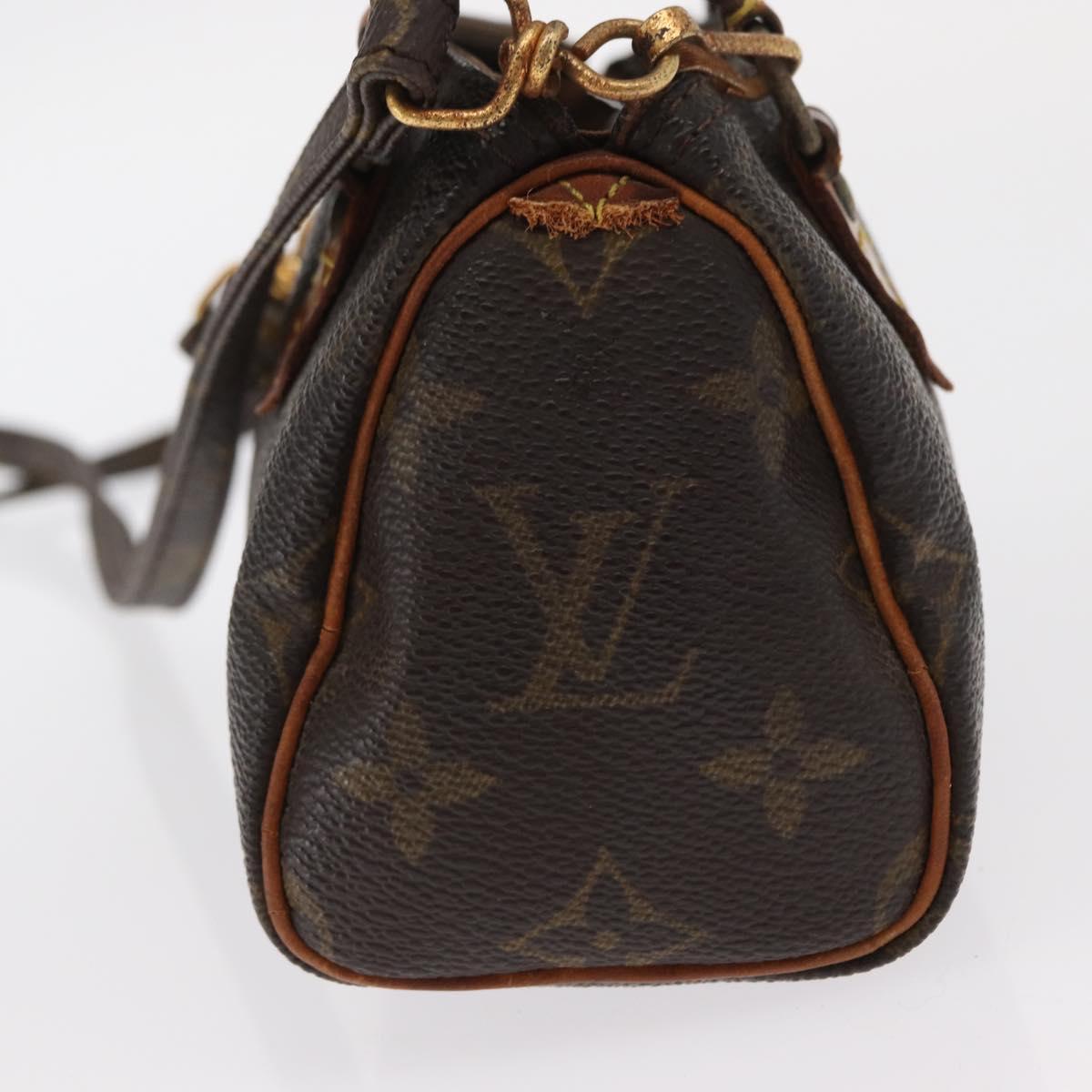 LOUIS VUITTON Monogram Mini Speedy Hand Bag M41534 LV Auth 160115