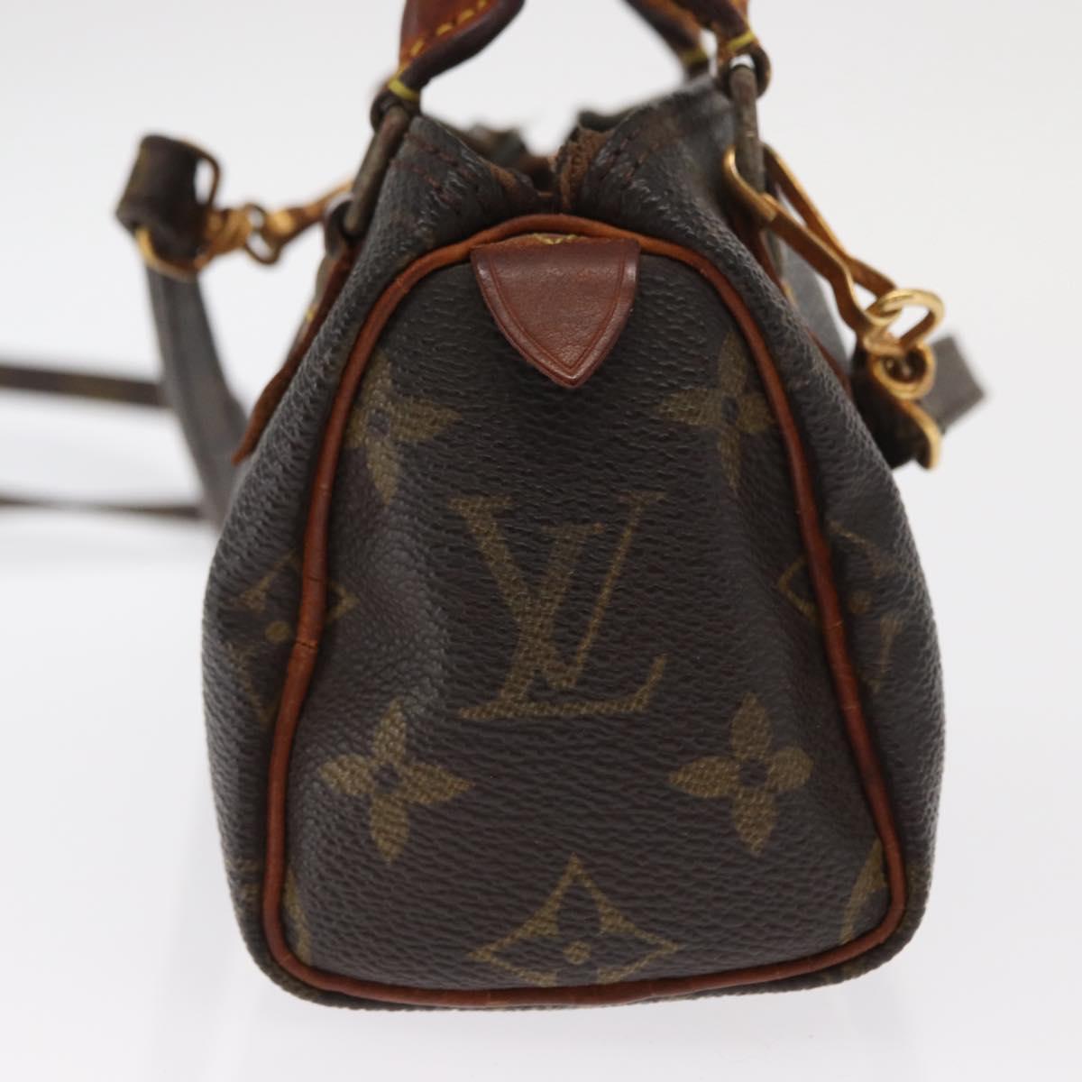 LOUIS VUITTON Monogram Mini Speedy Hand Bag M41534 LV Auth 160115