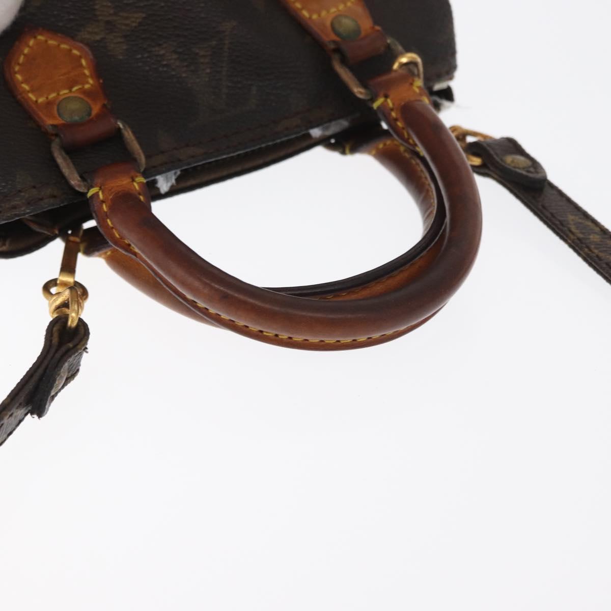 LOUIS VUITTON Monogram Mini Speedy Hand Bag M41534 LV Auth 160115