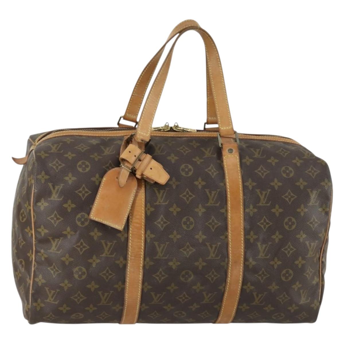 LOUIS VUITTON Monogram Sac Souple 45 Boston Bag M41624 LV Auth 160129