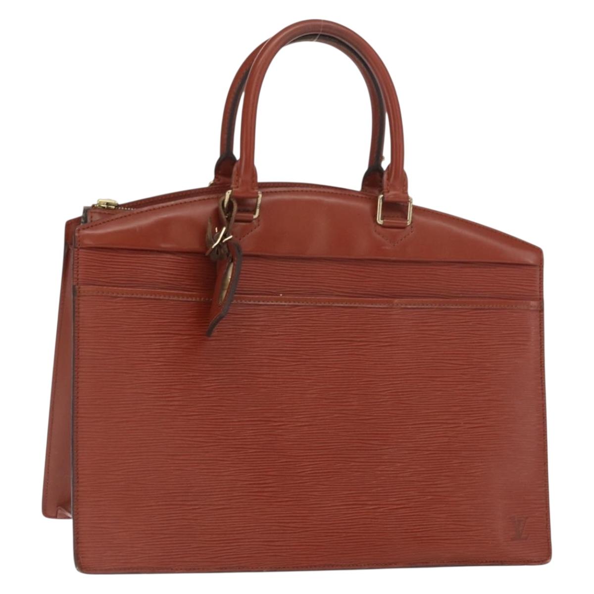 LOUIS VUITTON Epi Riviera Hand Bag Brown M48183 LV Auth 160132