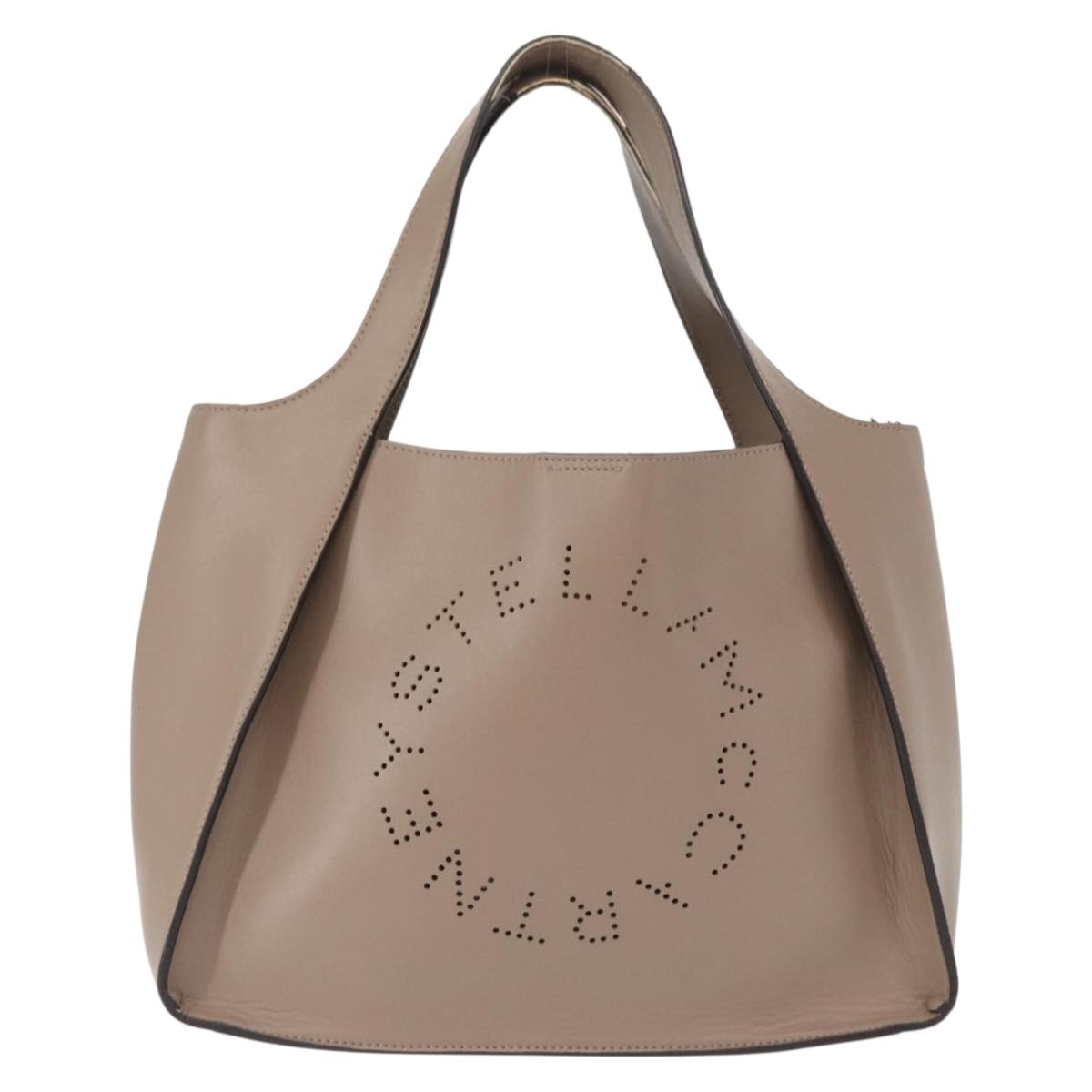 Stella MacCartney Hand Bag polyester Beige Auth 160134