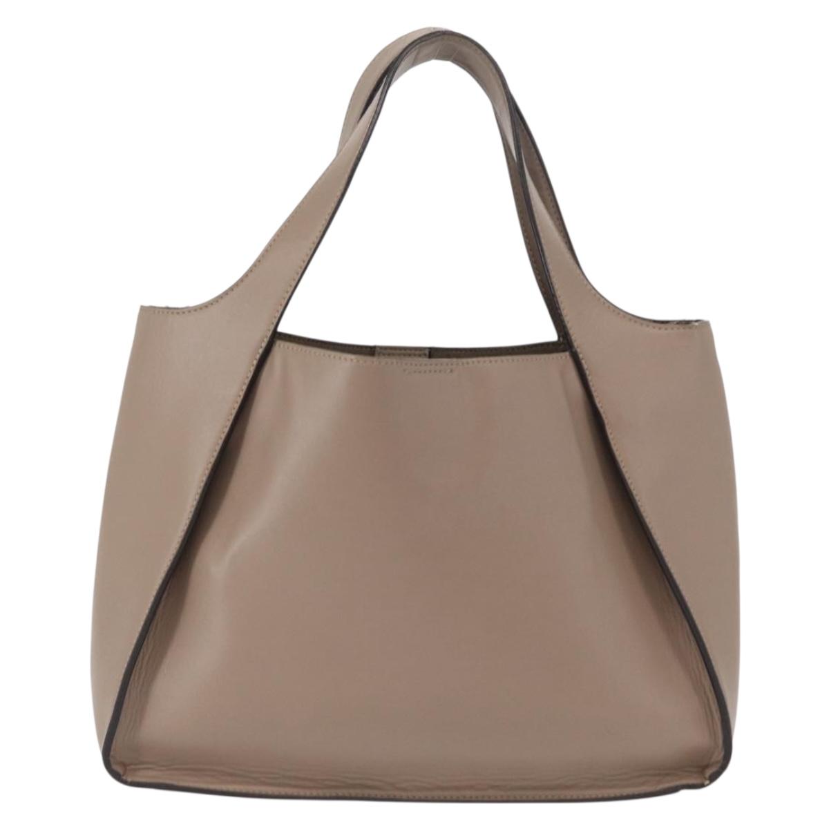 Stella MacCartney Hand Bag polyester Beige Auth 160134