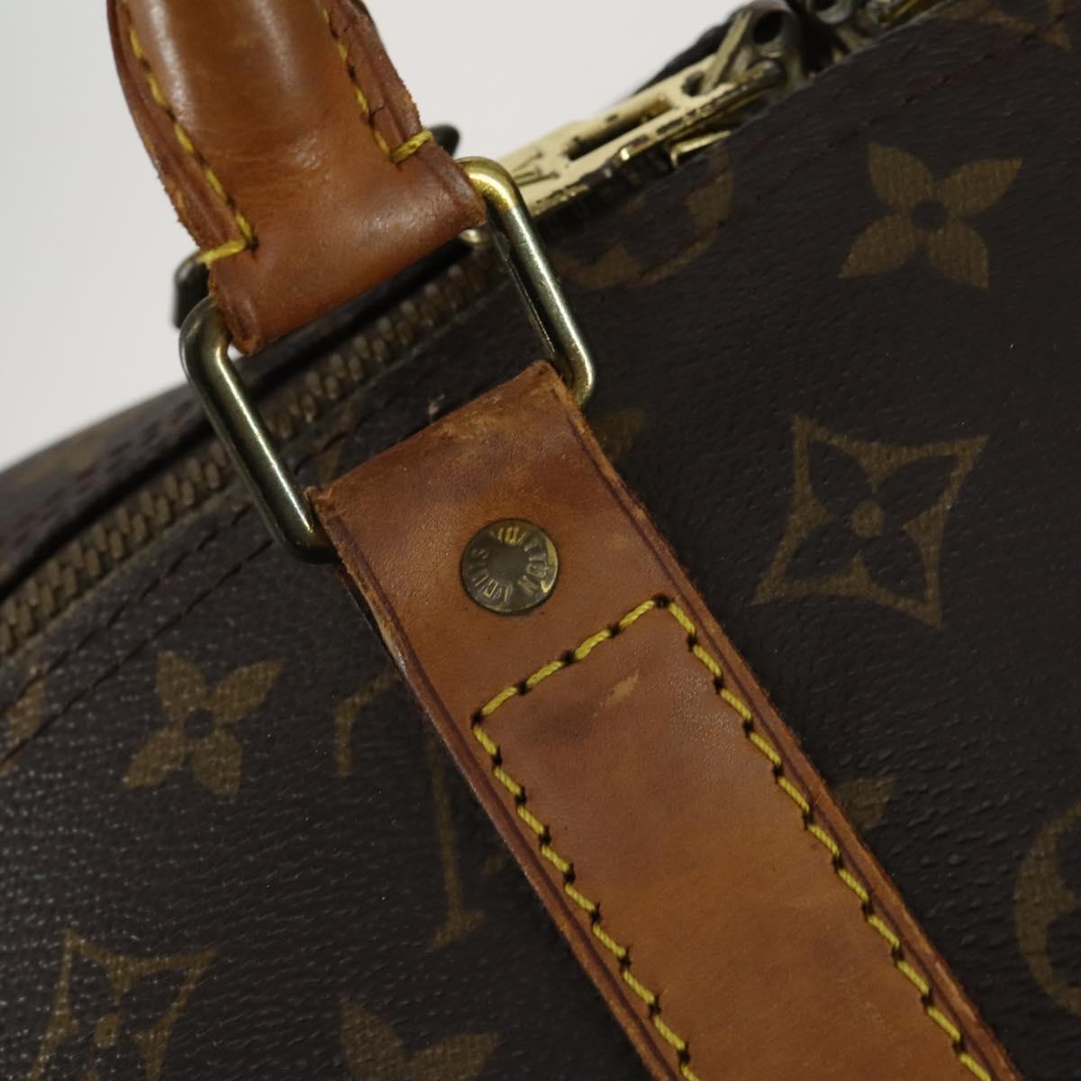 LOUIS VUITTON Monogram Keepall 55 Boston Bag M41424 LV Auth 160147