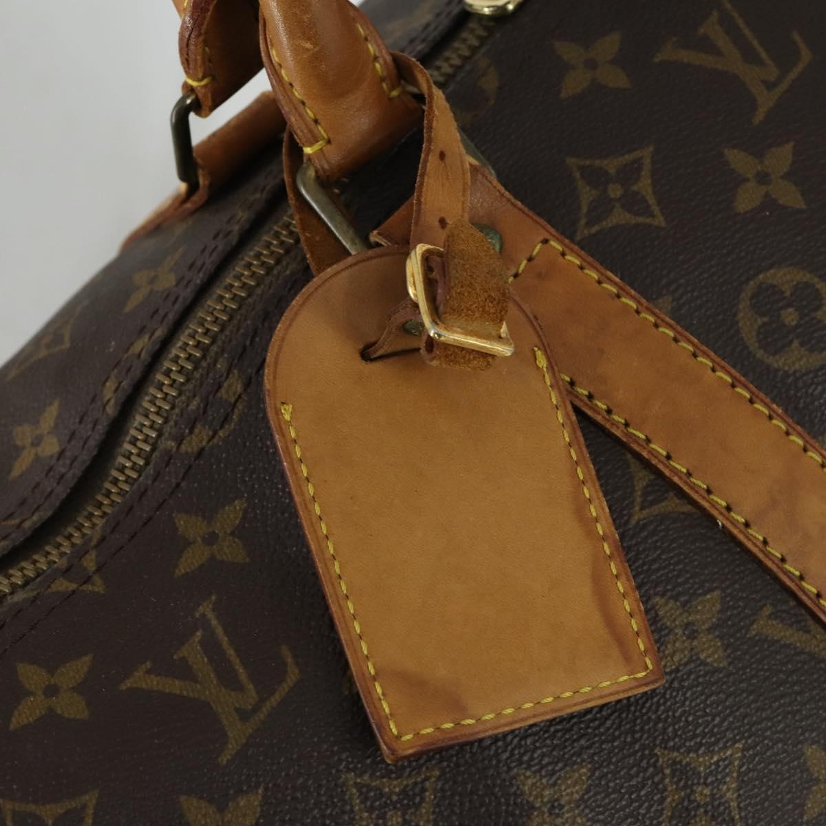 LOUIS VUITTON Monogram Keepall 55 Boston Bag M41424 LV Auth 160147