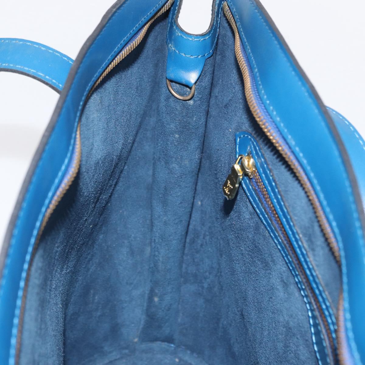 LOUIS VUITTON Epi Saint Jacques Shopping Shoulder Bag Blue M52275 LV Auth 160158