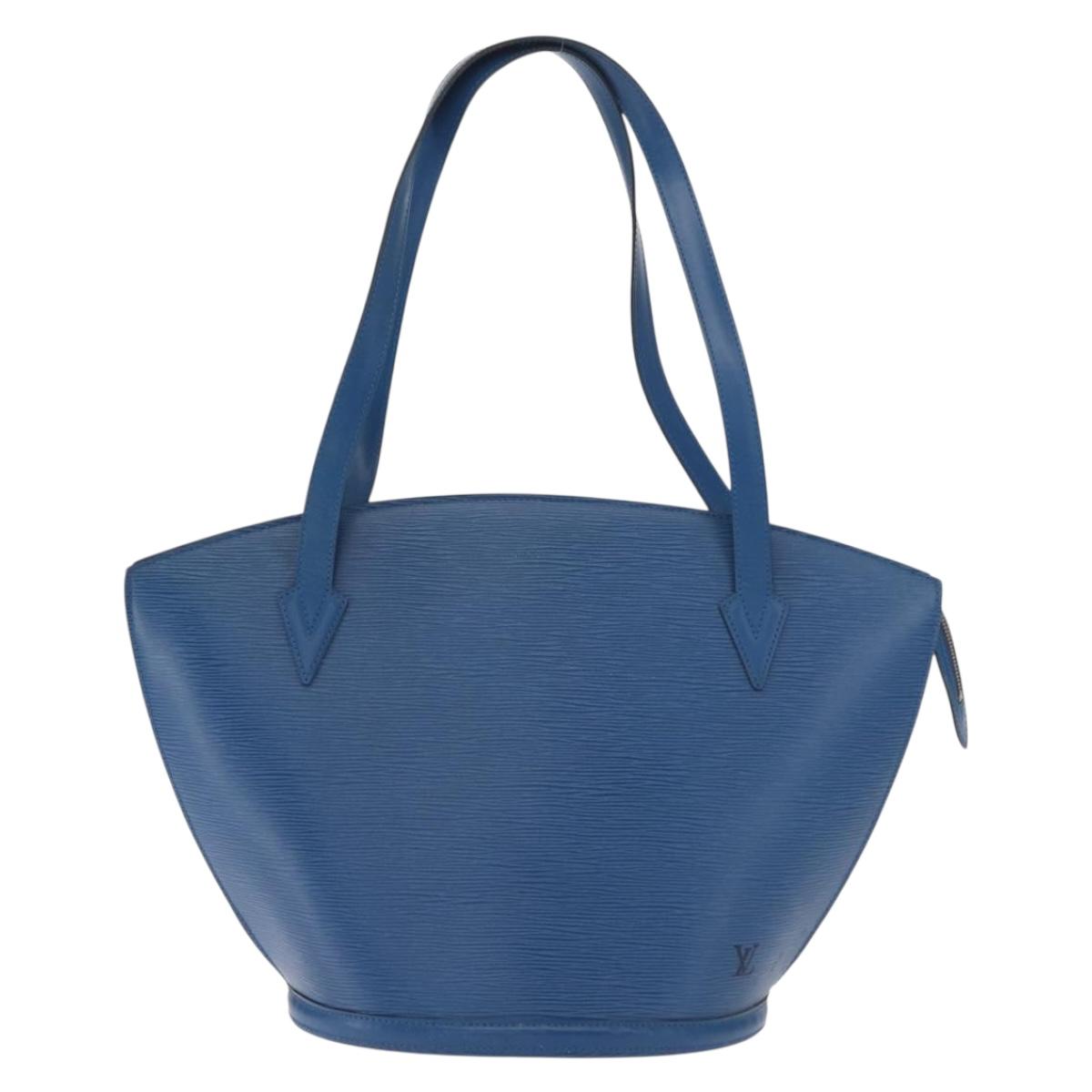 LOUIS VUITTON Epi Saint Jacques Shopping Shoulder Bag Blue M52275 LV Auth 160158