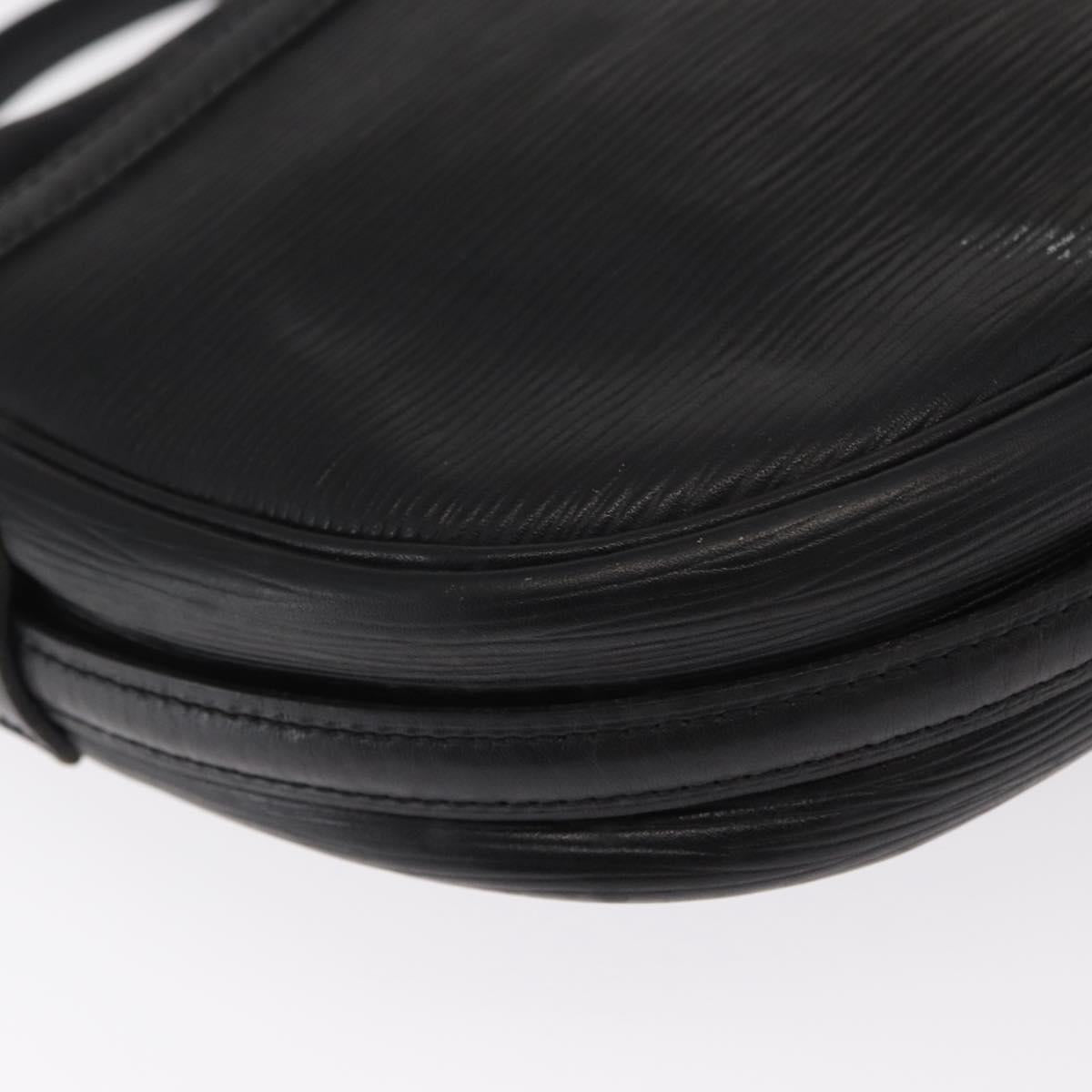 LOUIS VUITTON Epi Jeune Fille MM Shoulder Bag Black M52152 LV Auth 160180