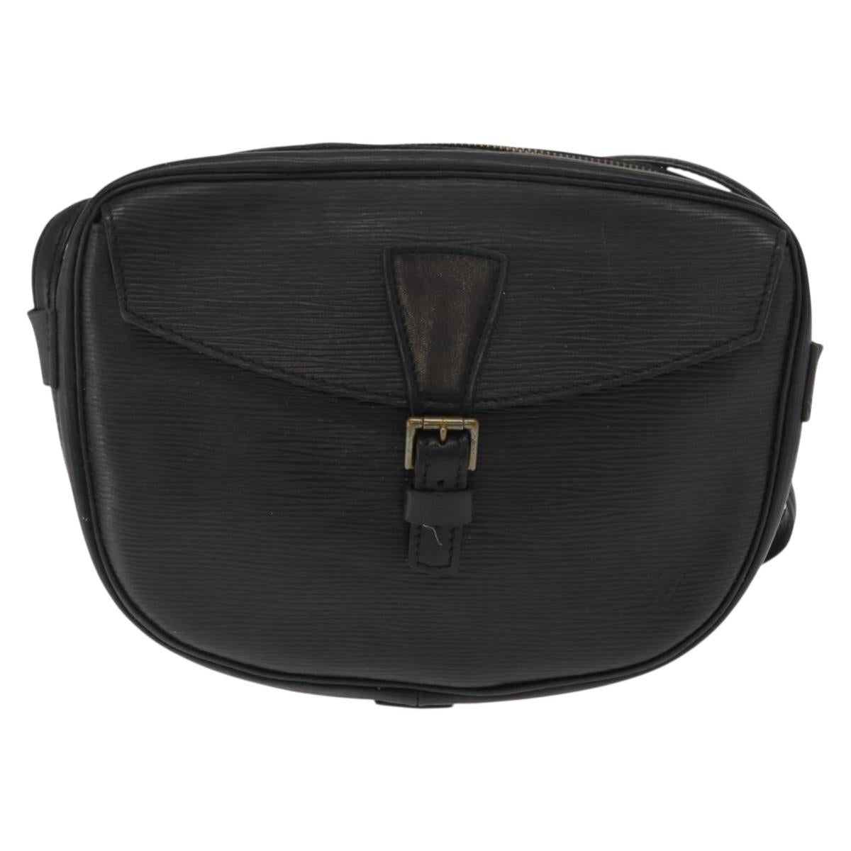 LOUIS VUITTON Epi Jeune Fille MM Shoulder Bag Black M52152 LV Auth 160180