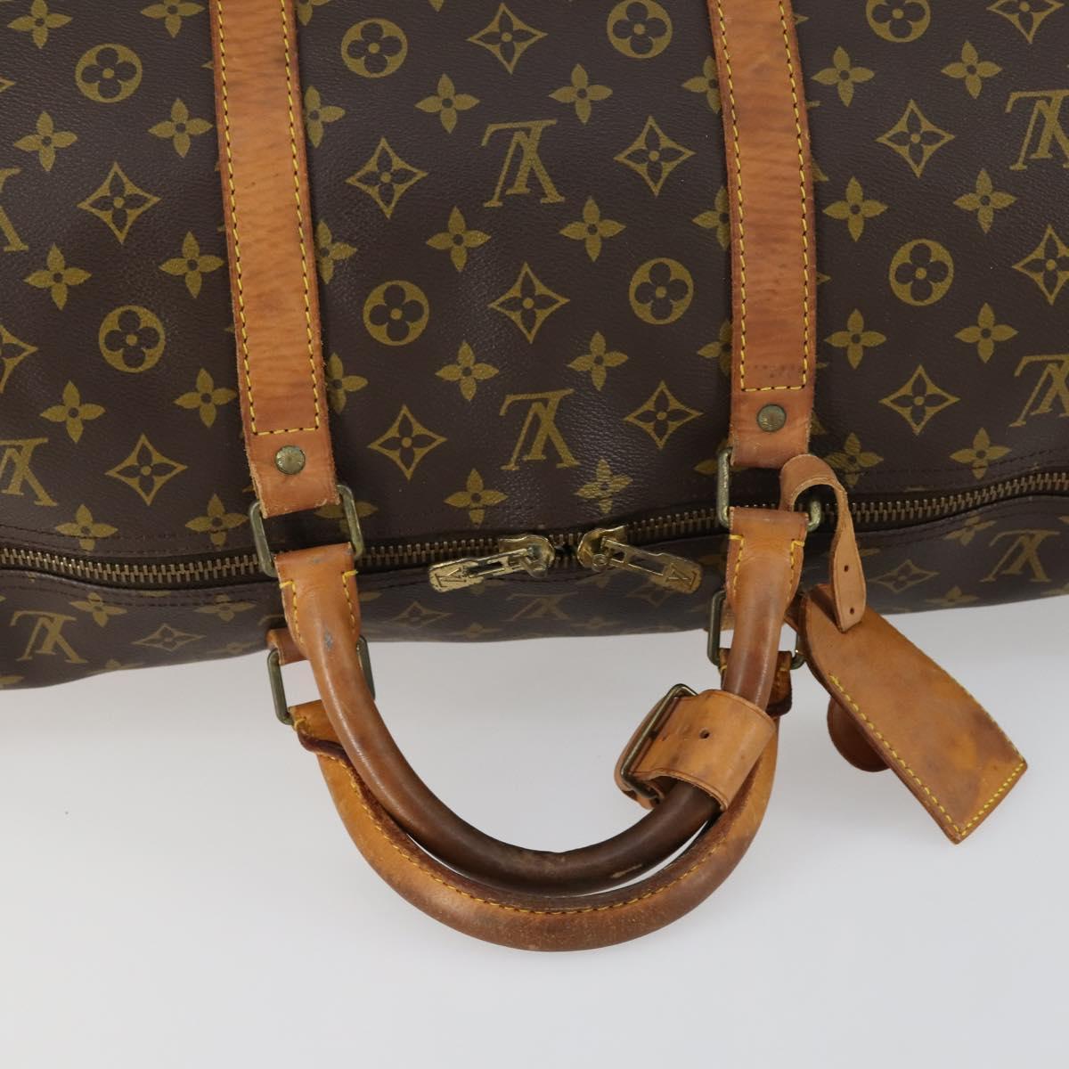 LOUIS VUITTON Monogram Keepall 60 Boston Bag M41422 LV Auth 160191
