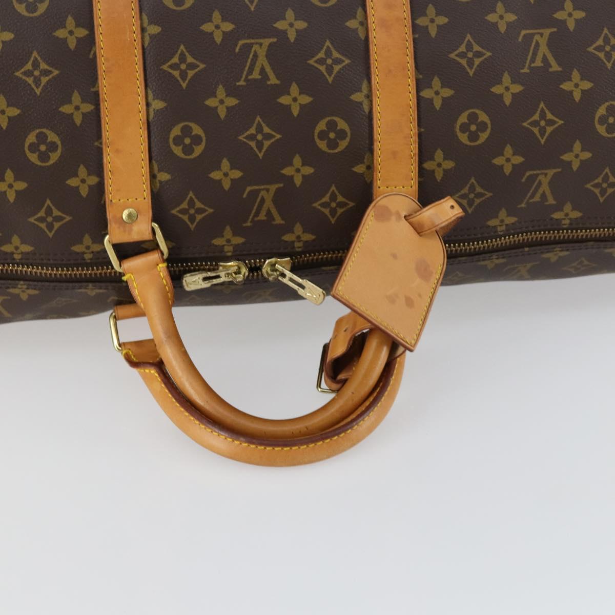 LOUIS VUITTON Monogram Keepall 60 Boston Bag M41422 LV Auth 160193