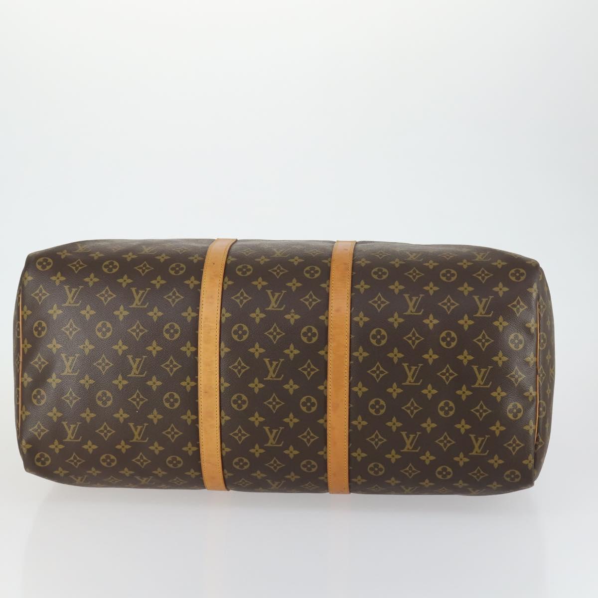 LOUIS VUITTON Monogram Keepall 60 Boston Bag M41422 LV Auth 160193
