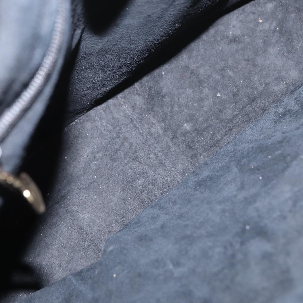 GUCCI Bamboo Shoulder Bag Leather Black Gold 000 2404 1493 Auth 160210