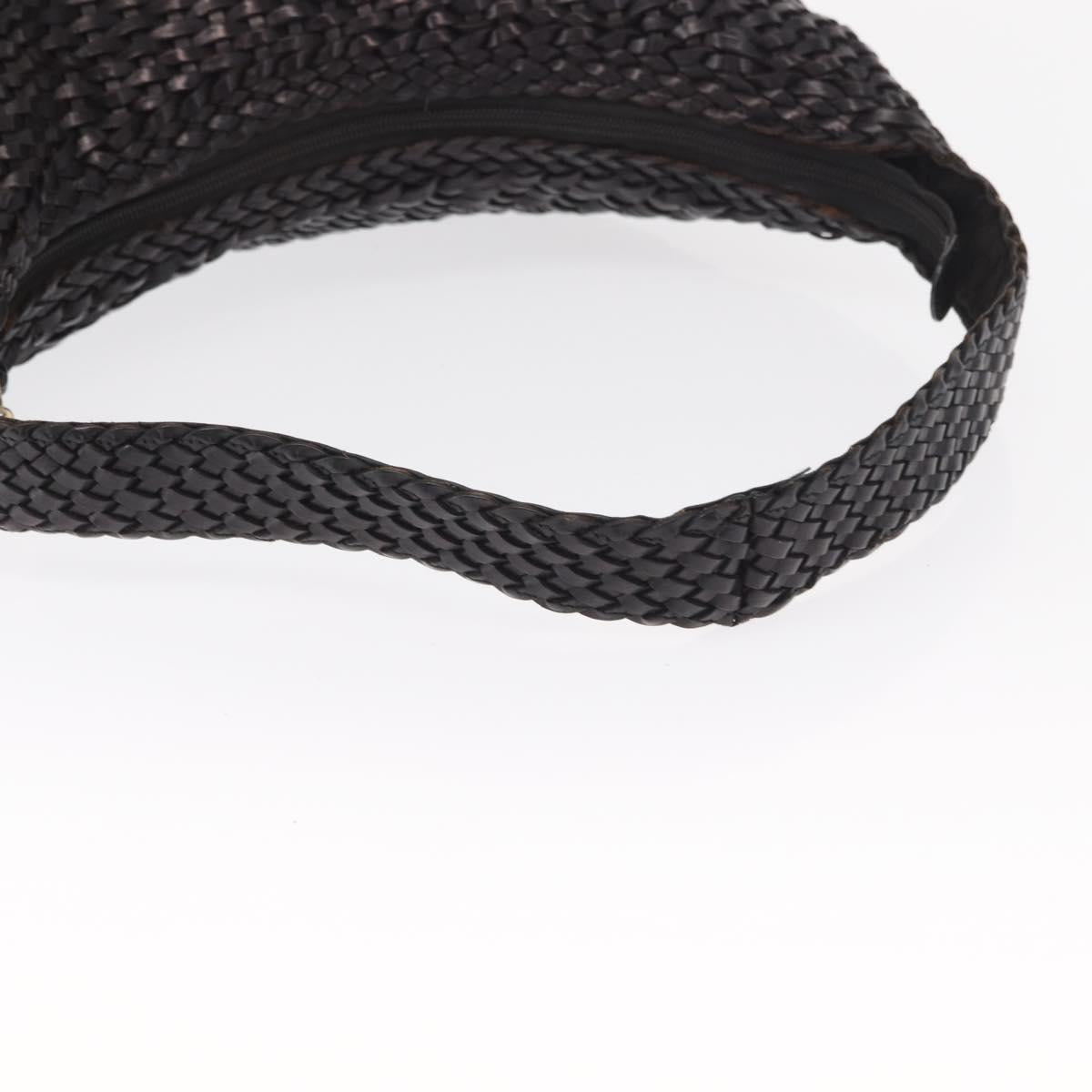 GUCCI Bamboo Shoulder Bag Leather Black Gold 000 2404 1493 Auth 160210