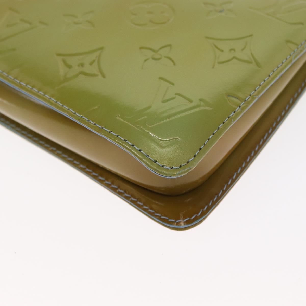 LOUIS VUITTON Monogram Vernis Lexington Pouch Baby Blue M91011 LV Auth 160215