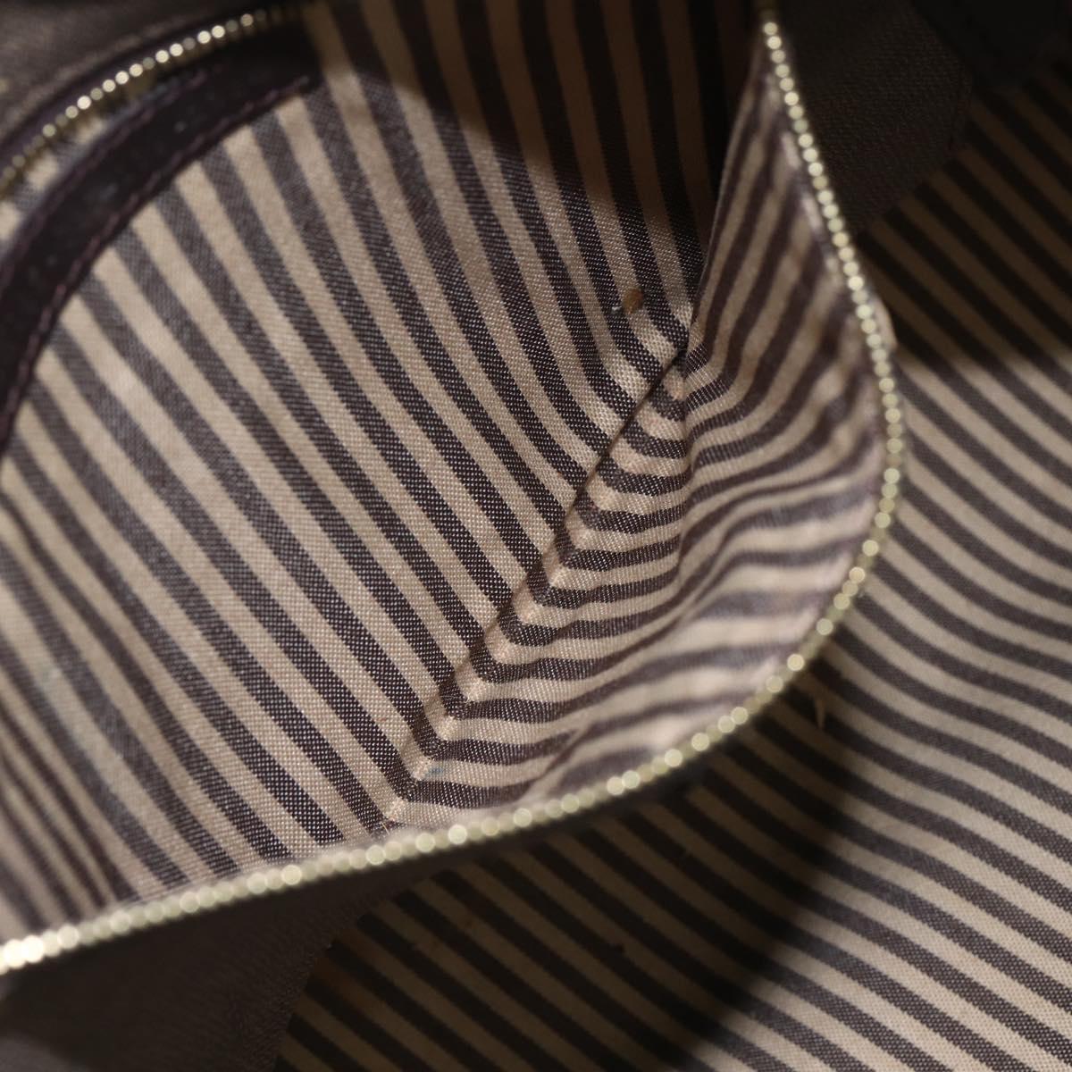 FENDI Zucca Canvas Tote Bag PVC Black Brown Auth 160217