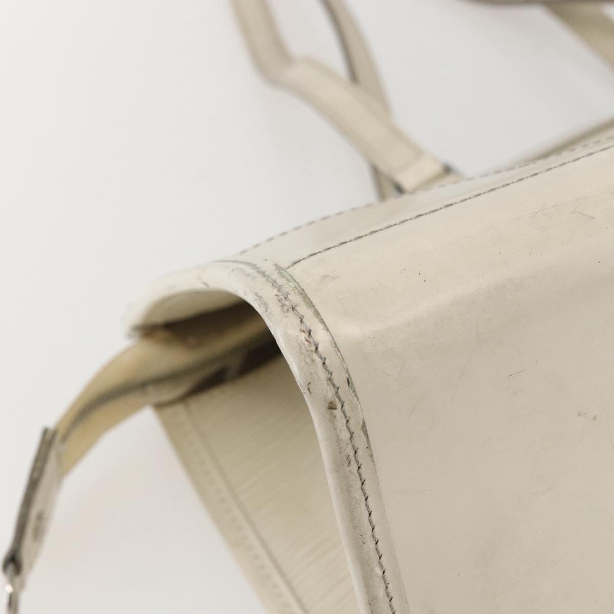 LOUIS VUITTON Epi Madeleine PM Hand Bag White Yvoire M5933J LV Auth 160228