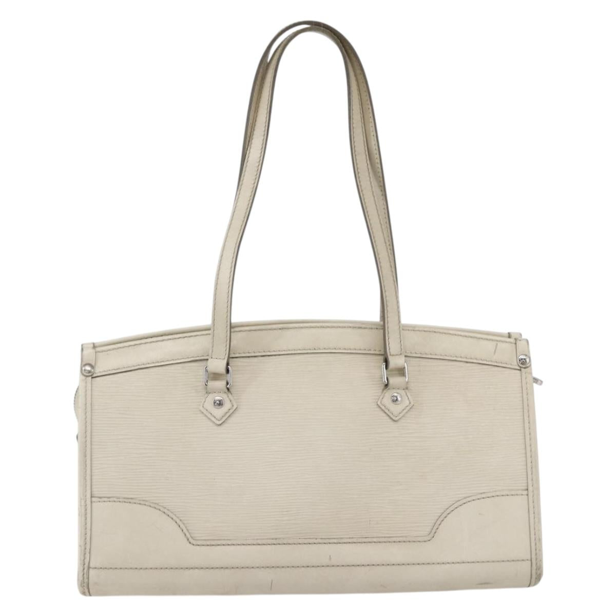 LOUIS VUITTON Epi Madeleine PM Hand Bag White Yvoire M5933J LV Auth 160228