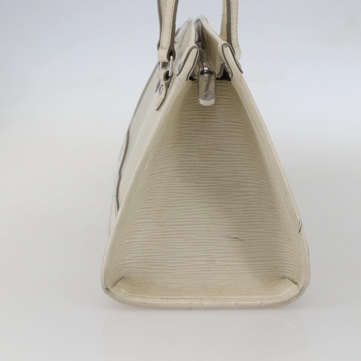 LOUIS VUITTON Epi Madeleine PM Hand Bag White Yvoire M5933J LV Auth 160228