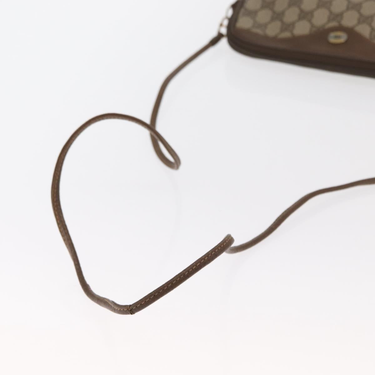 GUCCI GG Supreme Shoulder Bag PVC Beige Gold 97 02 068 Auth 160230