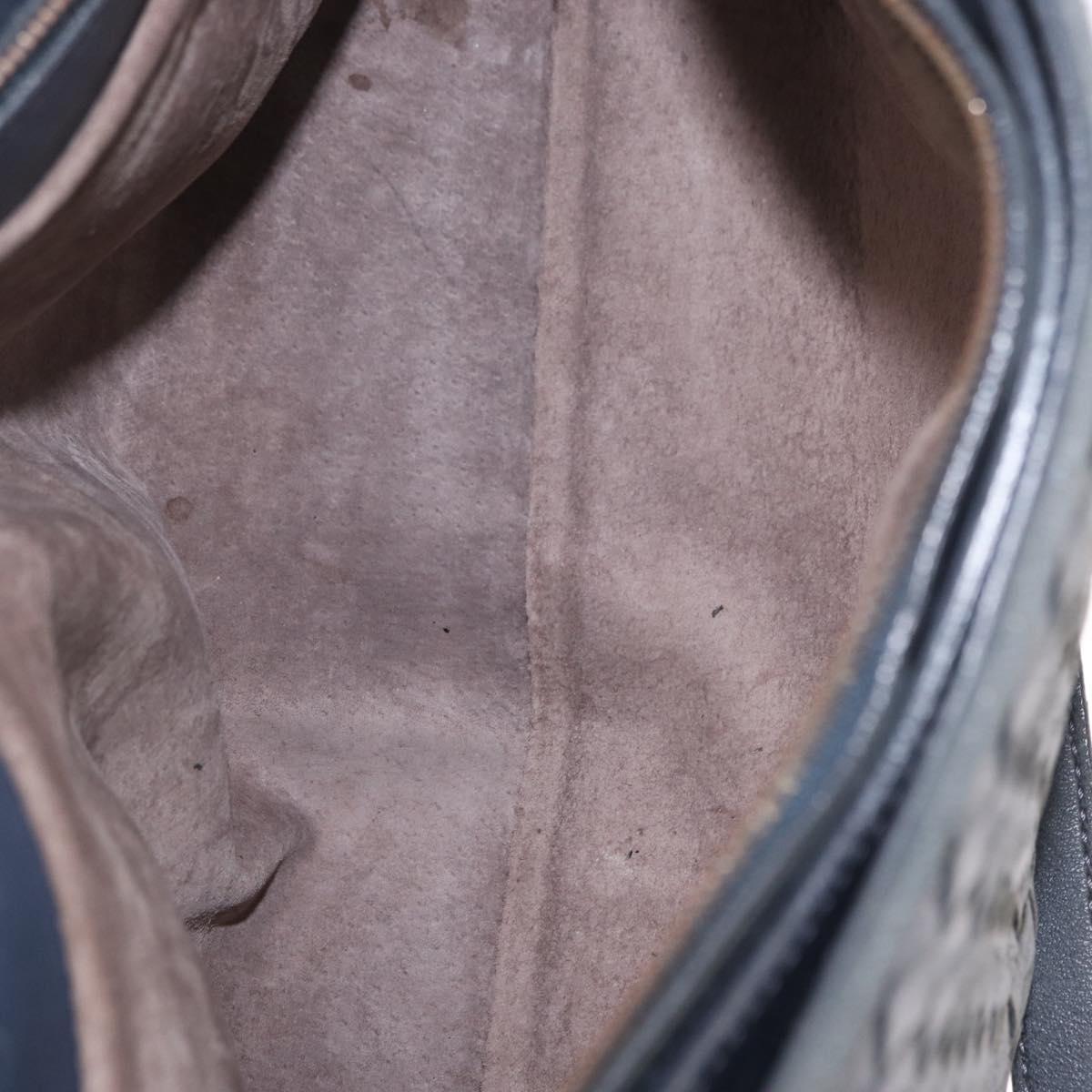 BOTTEGA VENETA INTRECCIATO Shoulder Bag Leather Outlet Navy Auth 160241