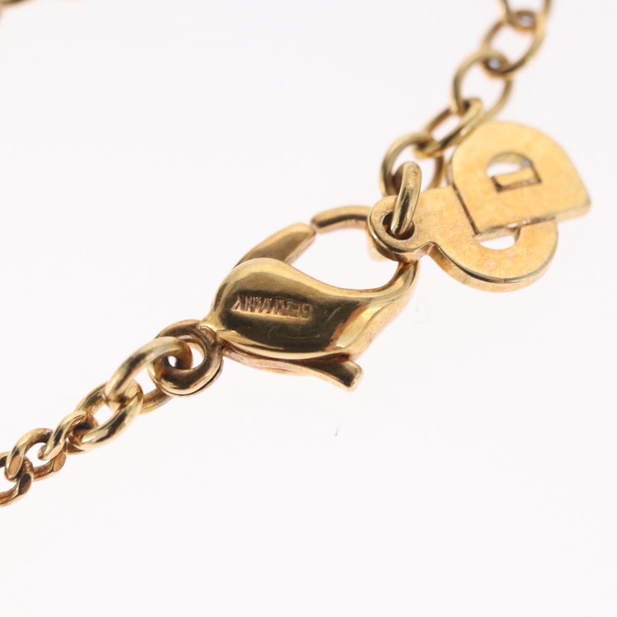 Christian Dior Necklace metal Gold Tone Auth 160258