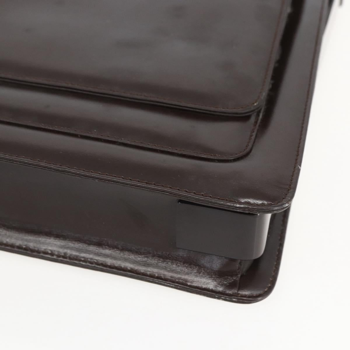 GUCCI Shoulder Bag Leather Brown Auth 160297