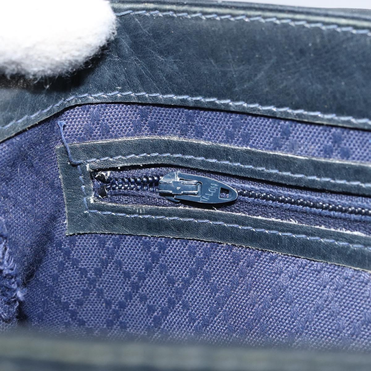 GUCCI GG Supreme Sherry Line Shoulder Bag PVC Navy Gold Auth 160298