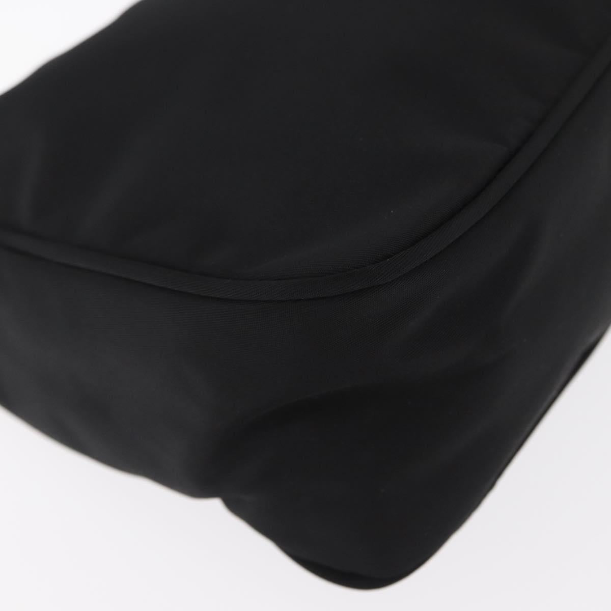 PRADA Hand Pouch Nylon Black Auth 160303