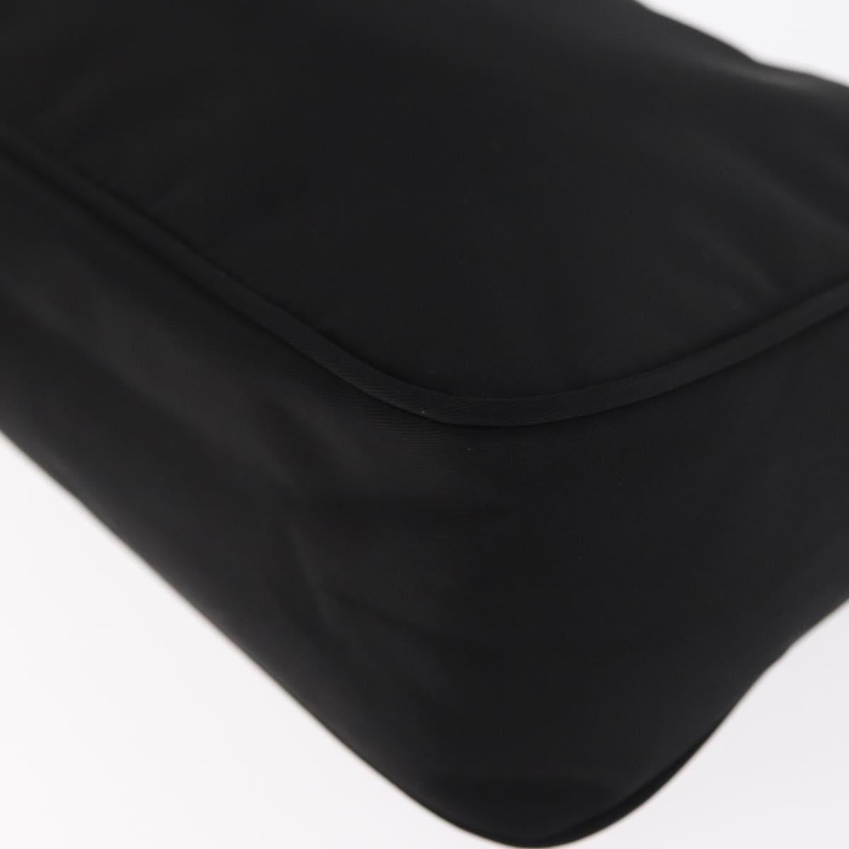 PRADA Hand Pouch Nylon Black Auth 160303