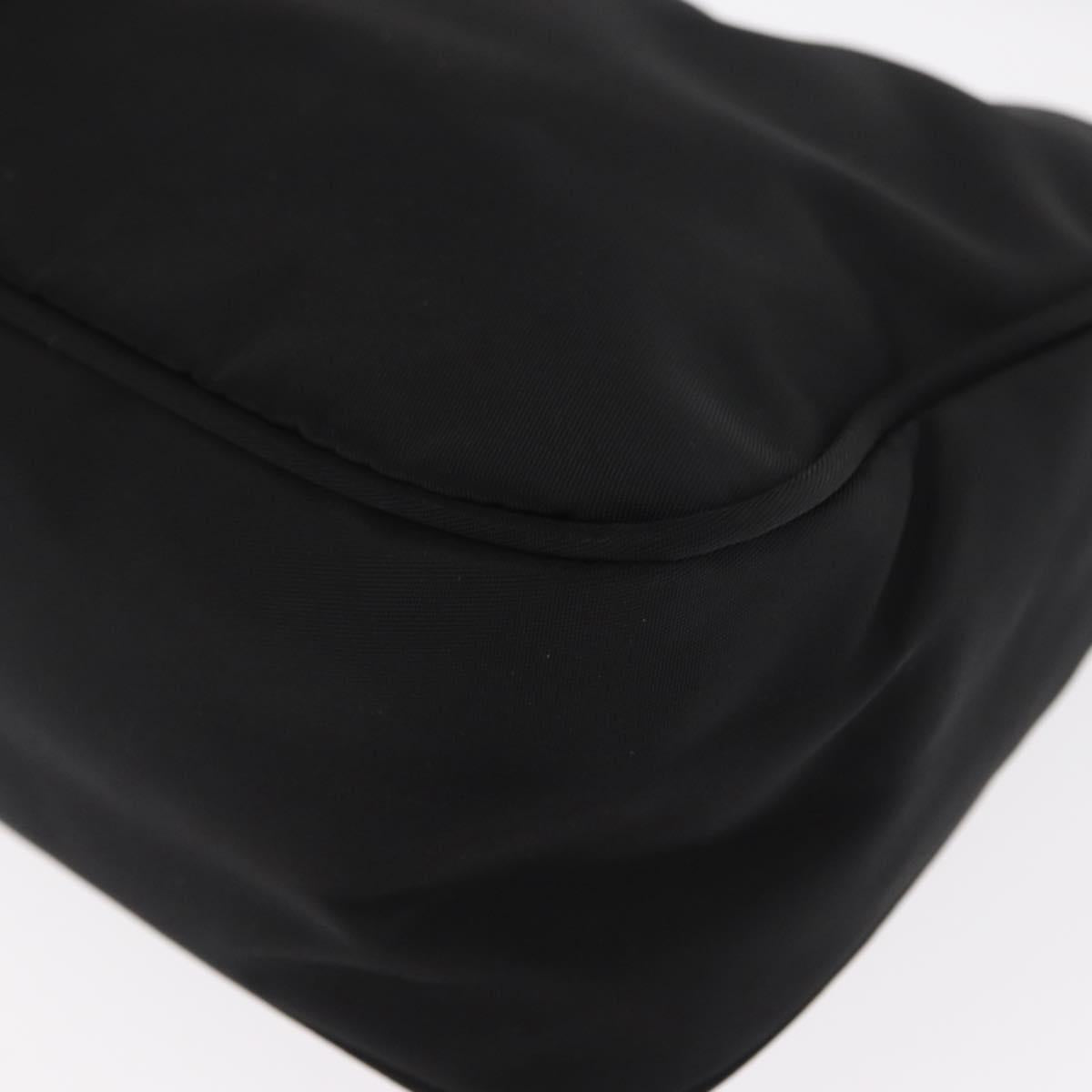 PRADA Hand Pouch Nylon Black Auth 160303