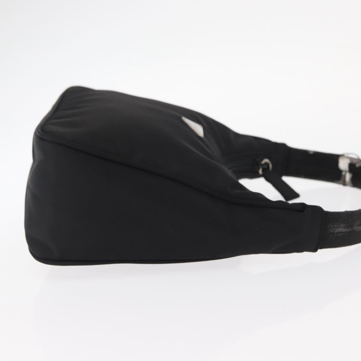 PRADA Hand Pouch Nylon Black Auth 160303