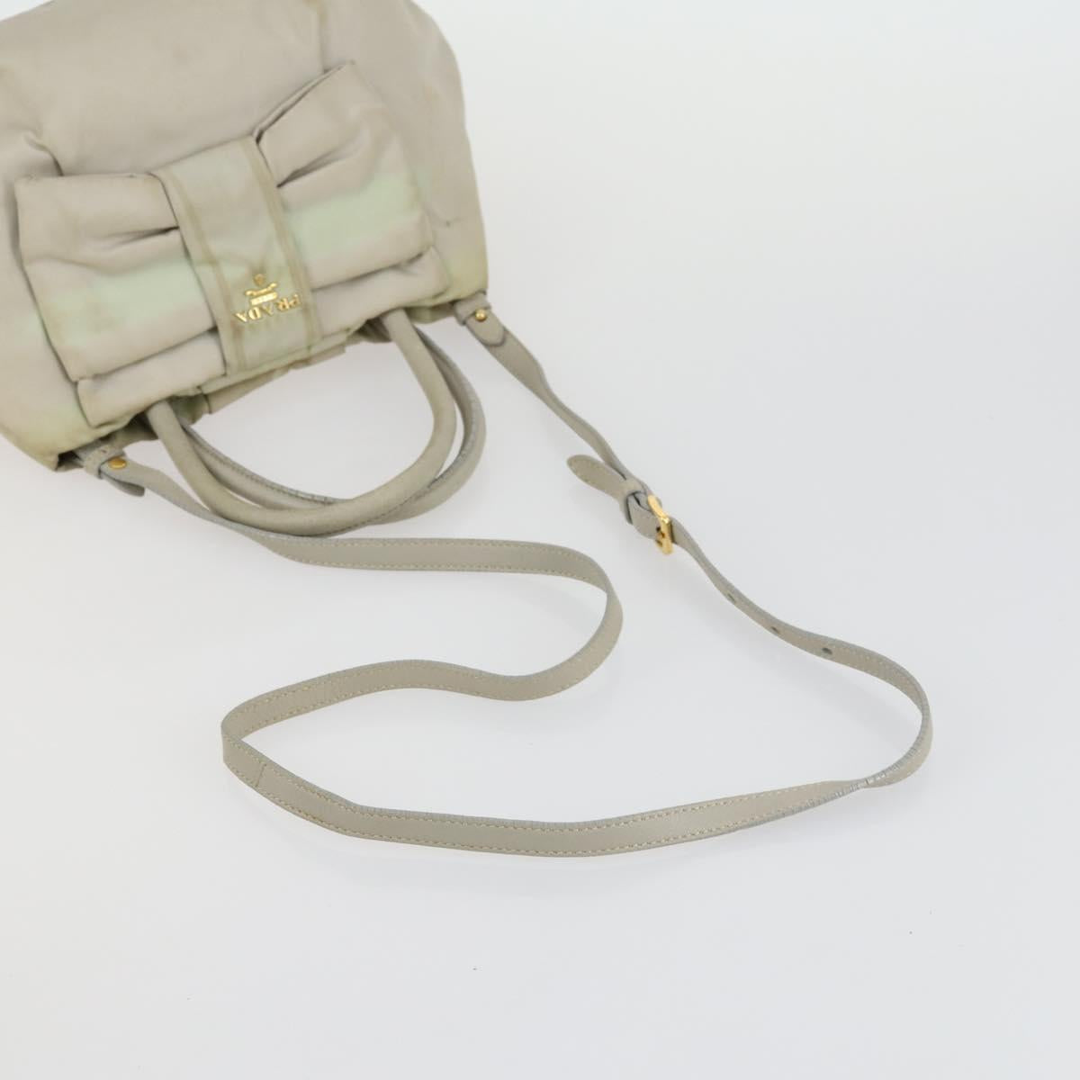 PRADA Hand Bag Nylon 5 Set Beige Khaki Brown Auth 160314