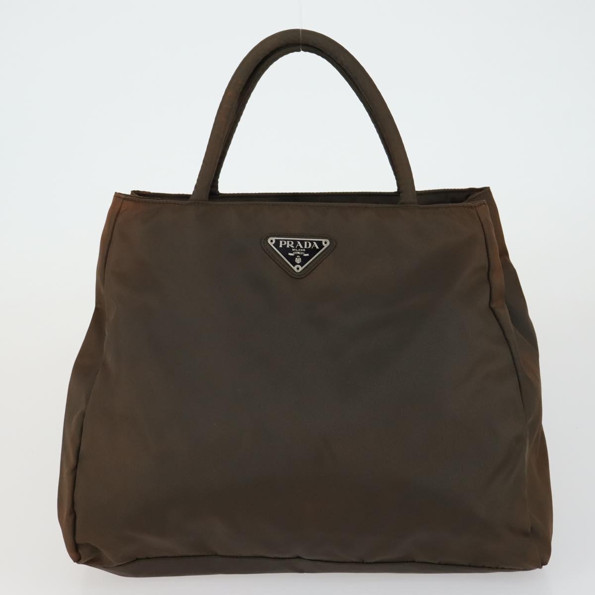 PRADA Hand Bag Nylon 5 Set Beige Khaki Brown Auth 160314