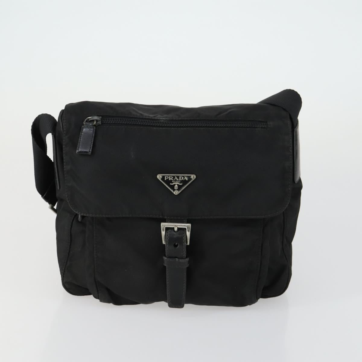 PRADA Hand Bag Nylon 5 Set Khaki Black Auth 160316
