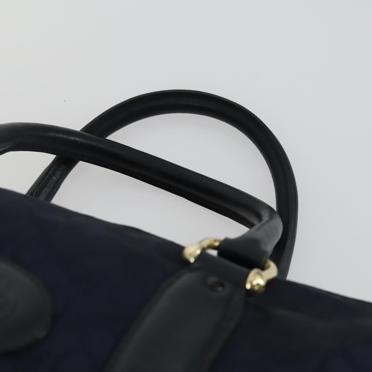 CELINE Macadam Canvas Shoulder Bag Leather 3 Set Red Navy Auth 160319