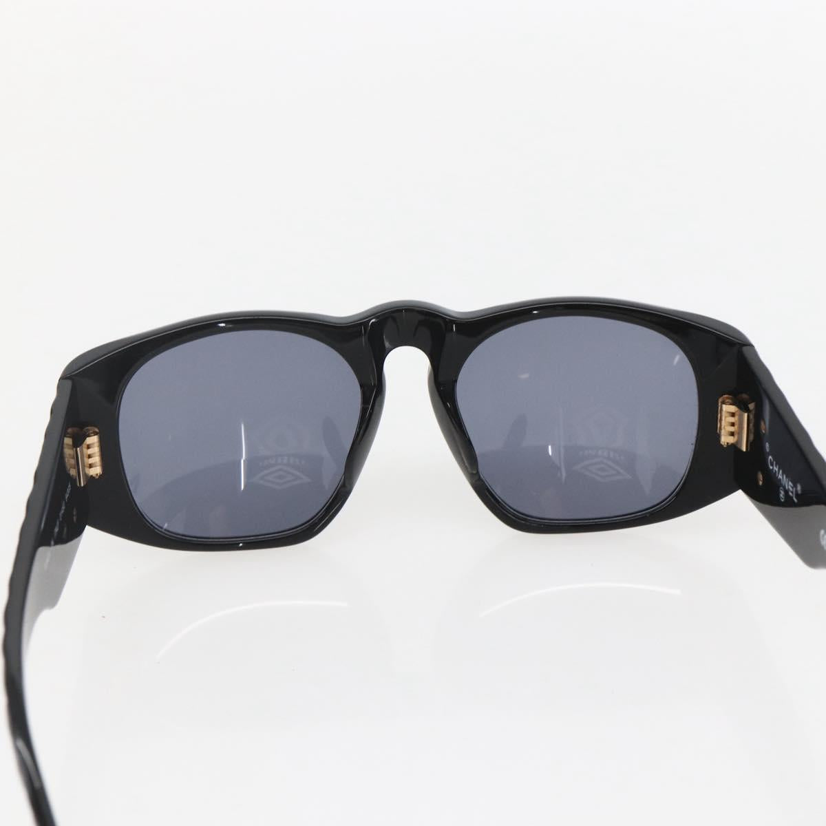 CHANEL Sunglasses plastic Black CC Auth 160328