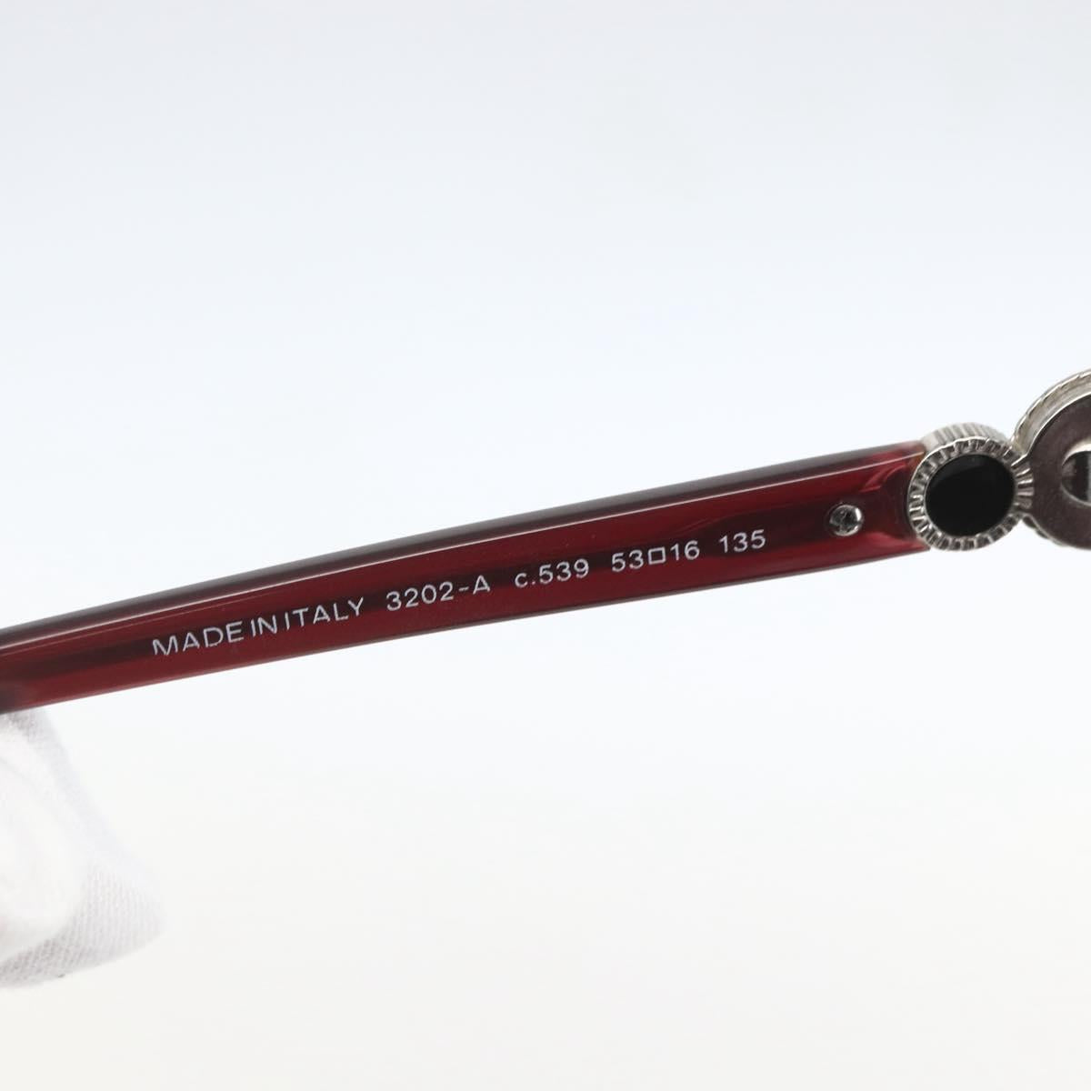 CHANEL Glasses plastic Red CC Auth 160330