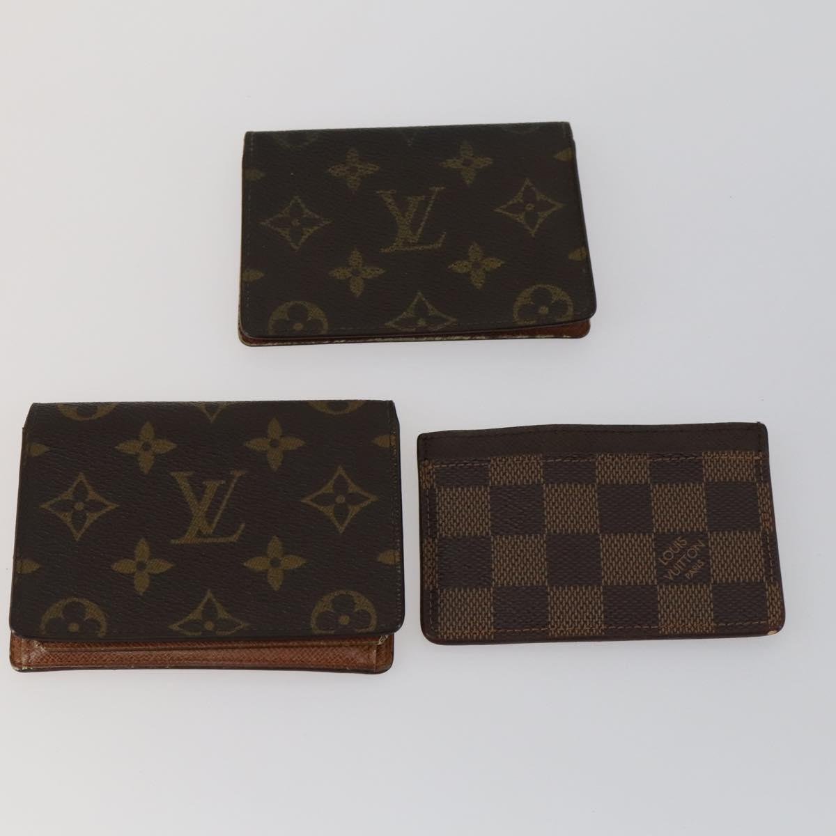 LOUIS VUITTON Damier Ebene Monogram Key Case 6 Set LV Auth 160333