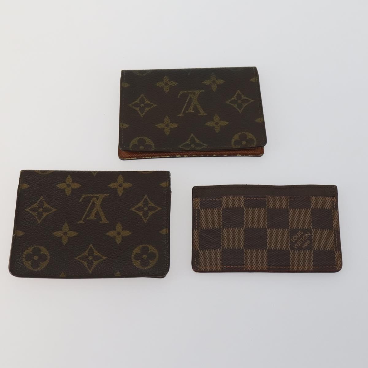 LOUIS VUITTON Damier Ebene Monogram Key Case 6 Set LV Auth 160333