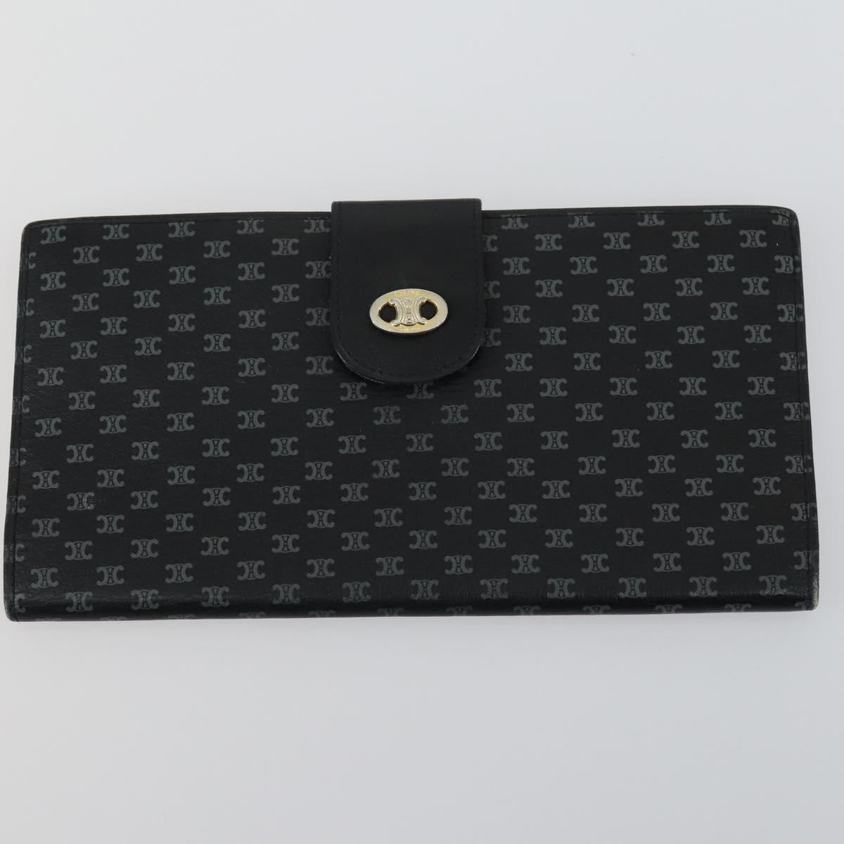 VALENTINO Celine Gucci Wallet Leather 4 Set Beige Black Green Auth 160338