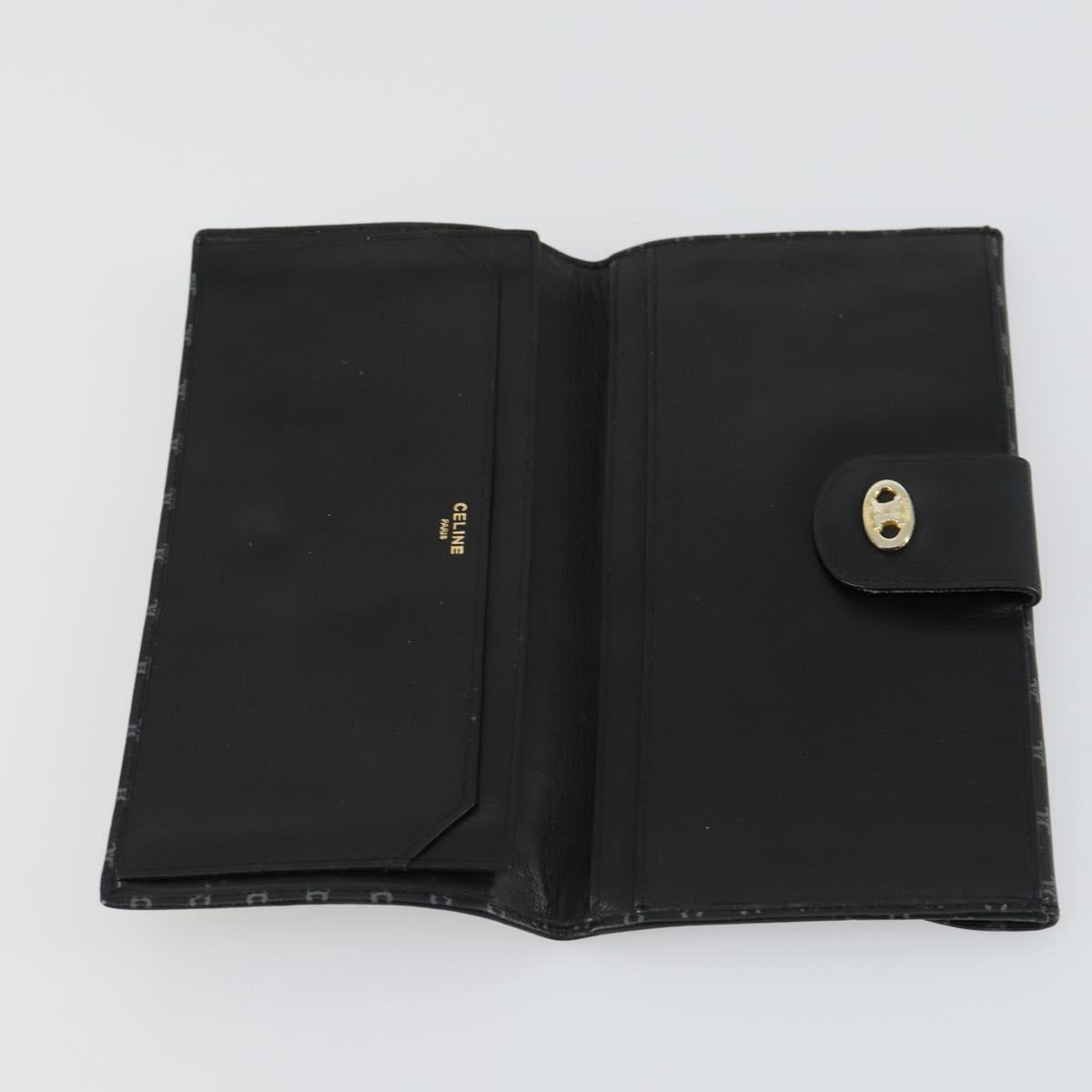 VALENTINO Celine Gucci Wallet Leather 4 Set Beige Black Green Auth 160338