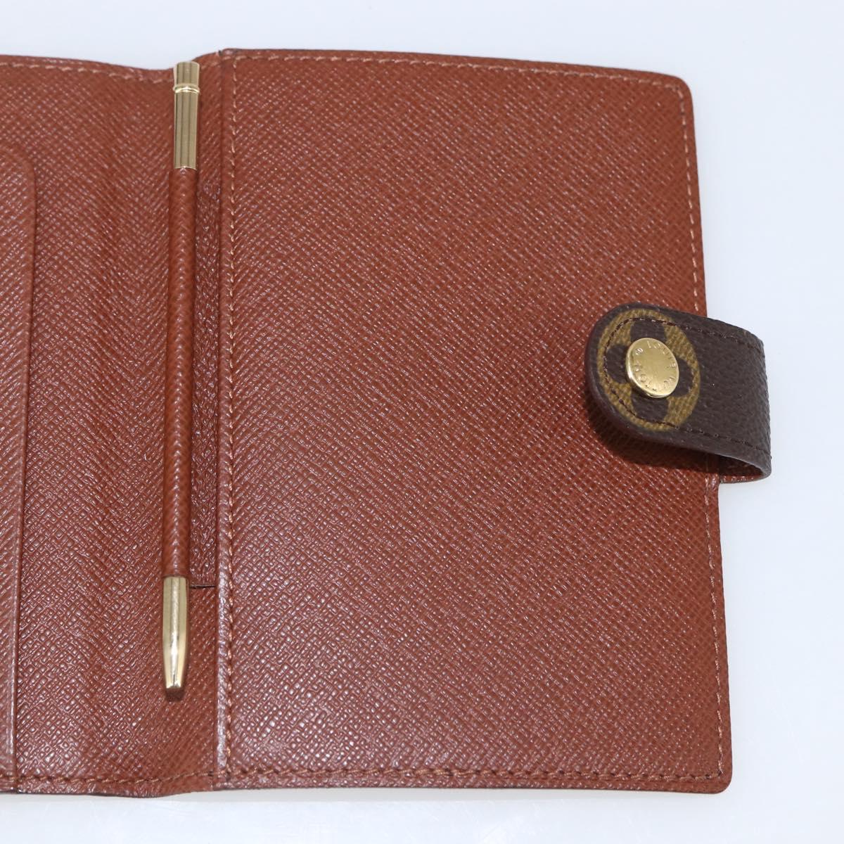 LOUIS VUITTON Monogram Etui Palm PDA Day Planner Cover M63028 LV Auth 160355