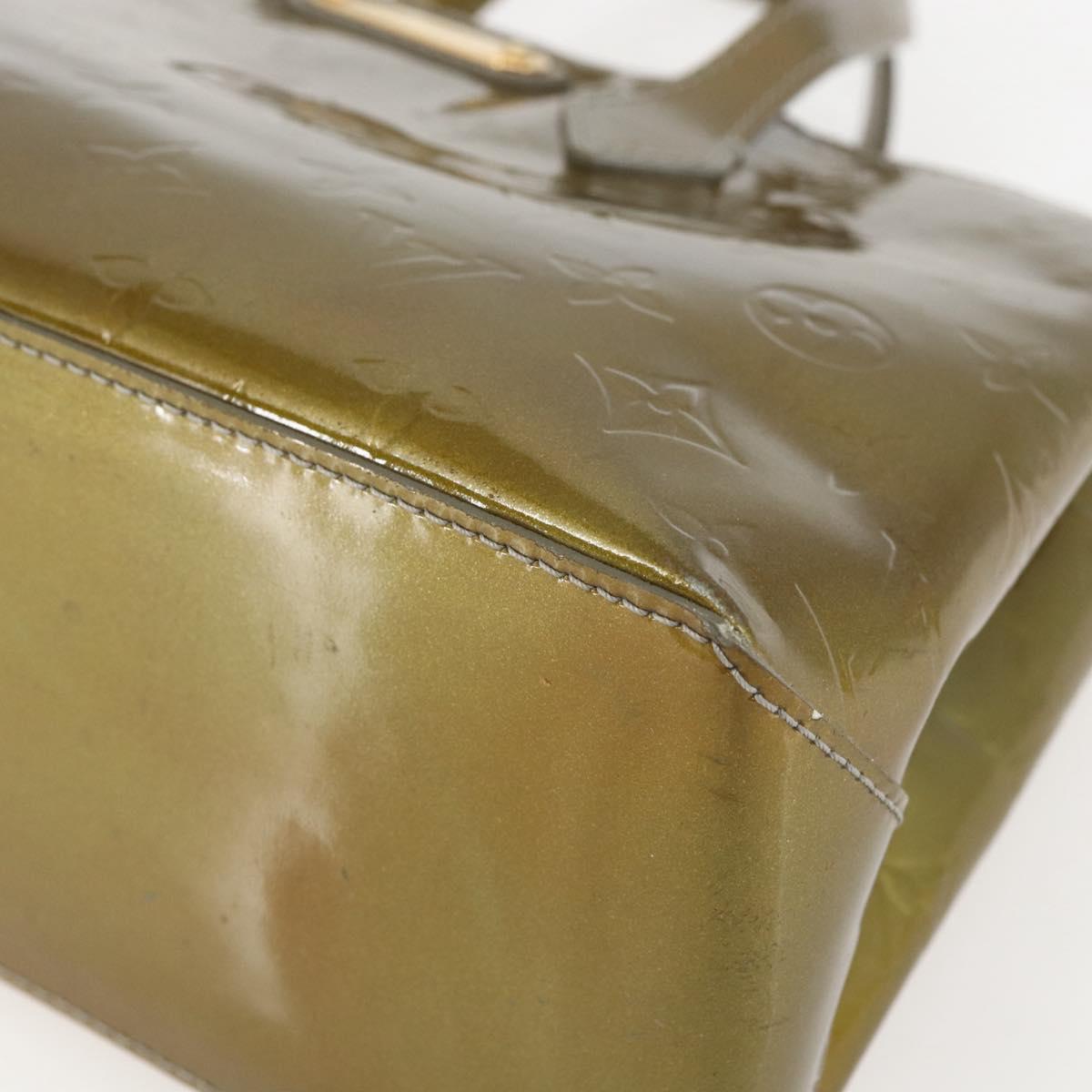 LOUIS VUITTON Monogram Vernis Wilshire PM Bag Gris Art Deco M91627 Auth 160424