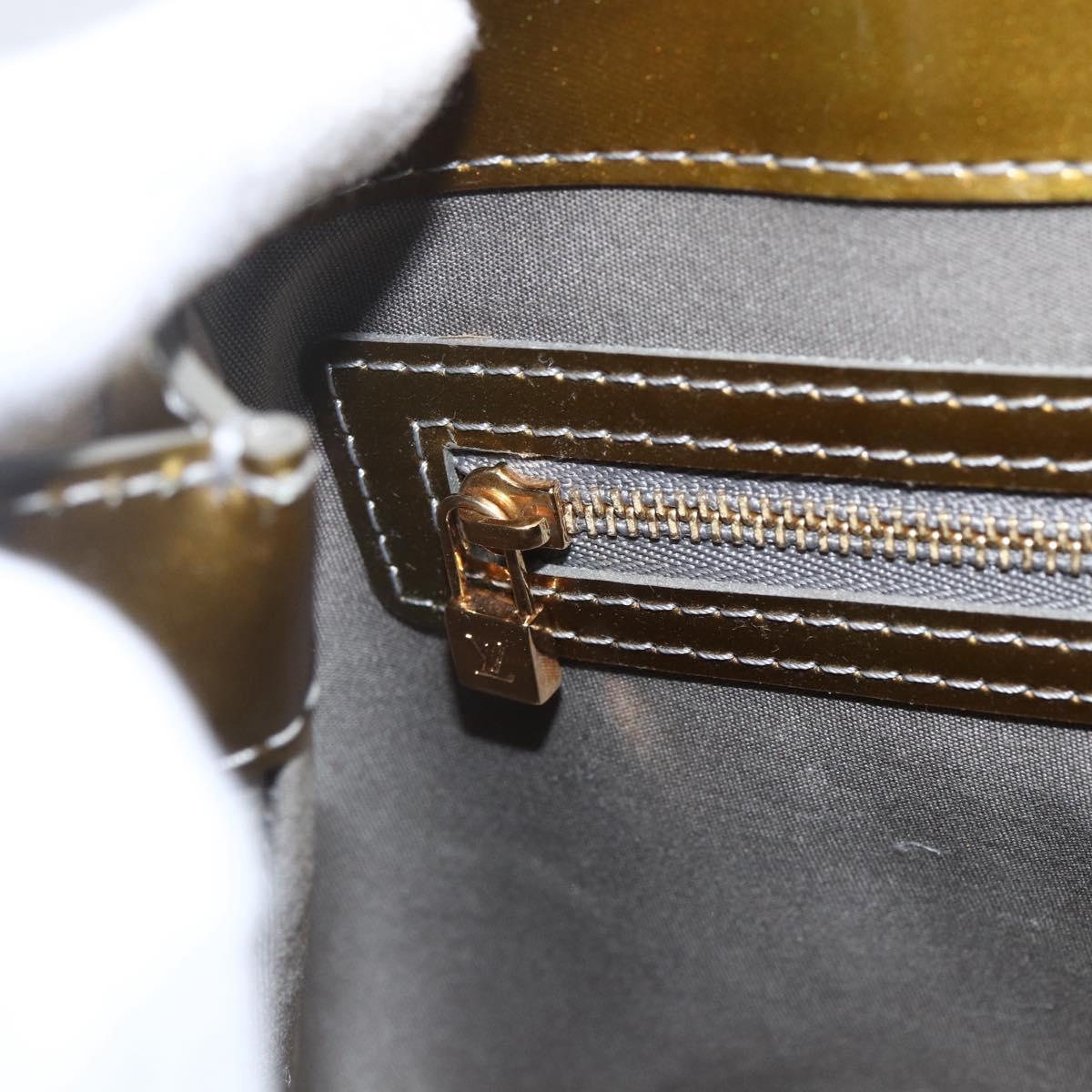 LOUIS VUITTON Monogram Vernis Wilshire PM Bag Gris Art Deco M91627 Auth 160424