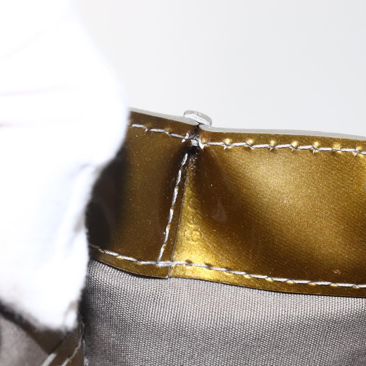 LOUIS VUITTON Monogram Vernis Wilshire PM Bag Gris Art Deco M91627 Auth 160424