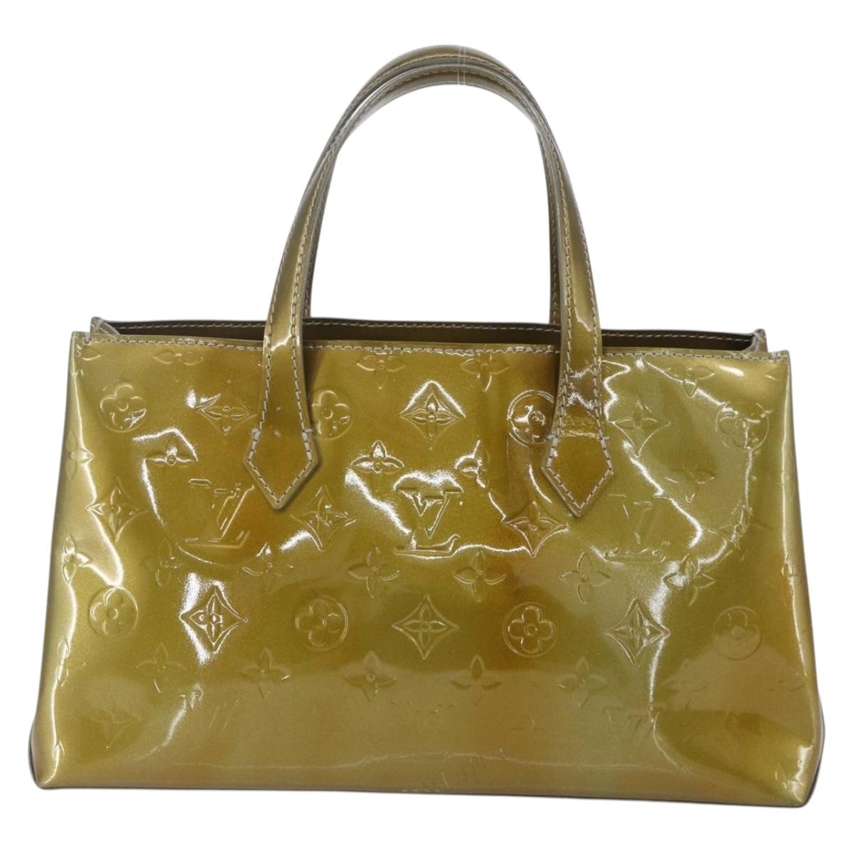 LOUIS VUITTON Monogram Vernis Wilshire PM Bag Gris Art Deco M91627 Auth 160424