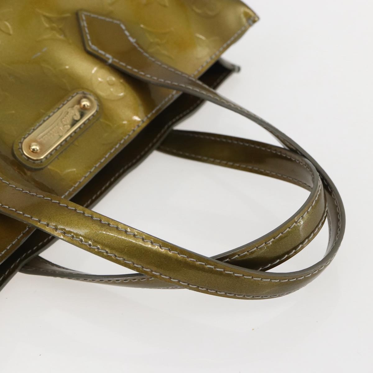 LOUIS VUITTON Monogram Vernis Wilshire PM Bag Gris Art Deco M91627 Auth 160424