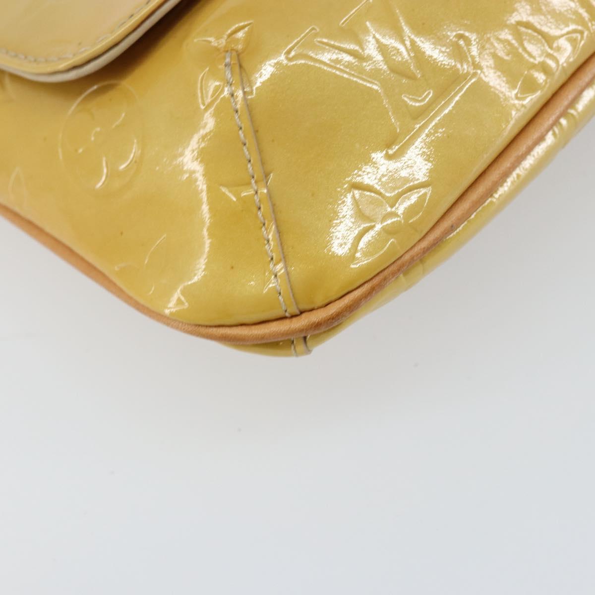 LOUIS VUITTON Monogram Vernis Thompson Street Bag Beige M91301 LV Auth 160426