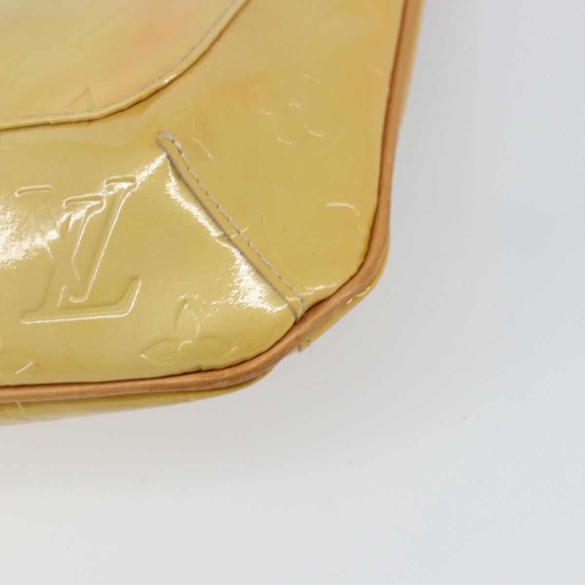LOUIS VUITTON Monogram Vernis Thompson Street Bag Beige M91301 LV Auth 160426